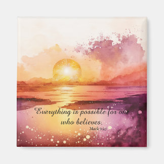 The Watercolor Beach Series Design 3 Magnet