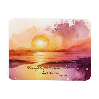 The Watercolor Beach Series Design 3 Magnet
