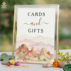 The Watercolor Desert Range Wedding Suite - skylt