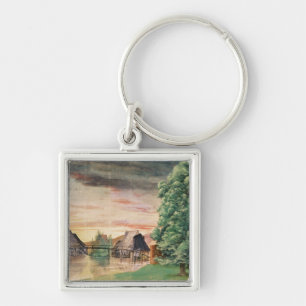 The Watermill, 1495-97 Fyrkantig Silverfärgad Nyckelring