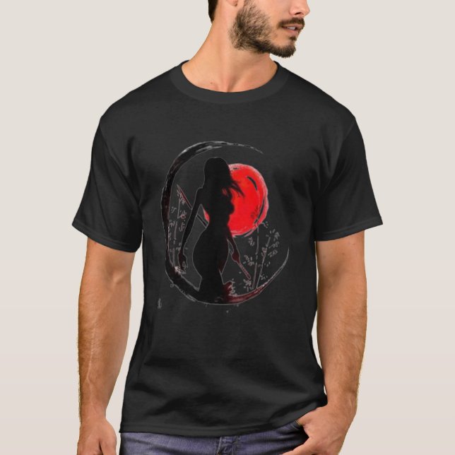 The Way Of The Sword Naginata  1 T Shirt (Framsida)