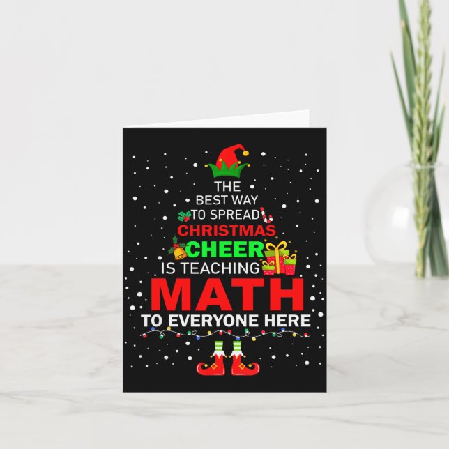 The Way To Spread Christmas Cheer Is Teaching Math Kort (Framsida)