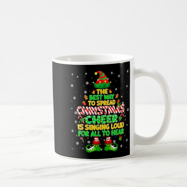The Way To Spread Christmas Elf Xmas Boys Mens Kid Kaffemugg (Höger)