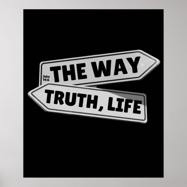 The way, Truth, Life - John 14:6 Poster (Framsidan)