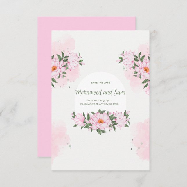 The Wedding Invitation (Fram/baksida)