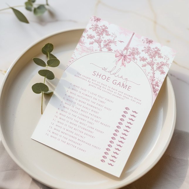 The wedding shoe game Toile French bridal game (Skapare uppladdad)