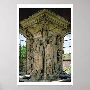 The well of Moses, David and Moses, 1395-1404 (sto Poster