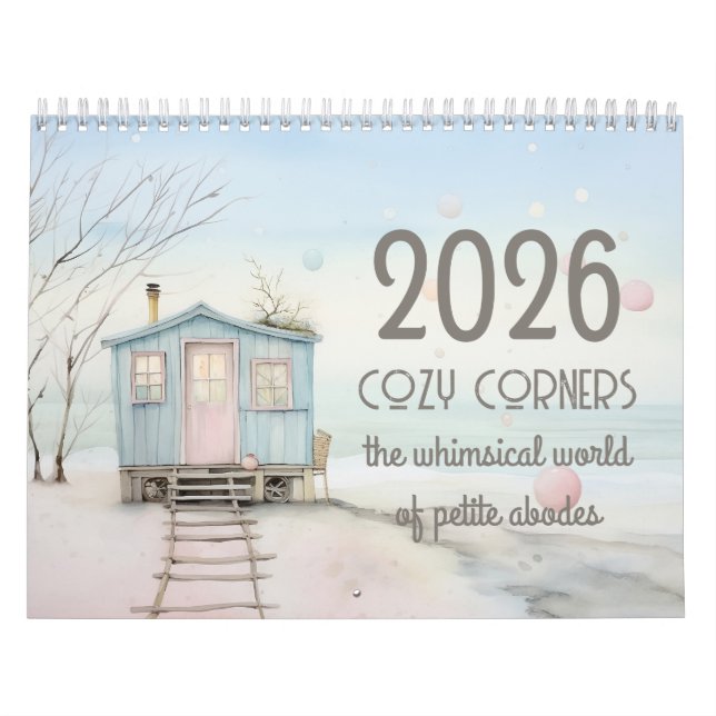 The Whimsical World of Petite Abodes Calendar Kalender (Omslag)
