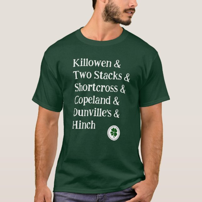 The Whiskeys of County Down T Shirt (Framsida)