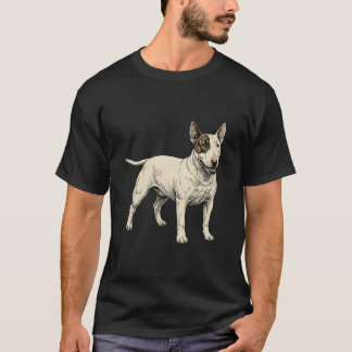 The White Cavalier: Distinctive Bull Terrier T Shirt