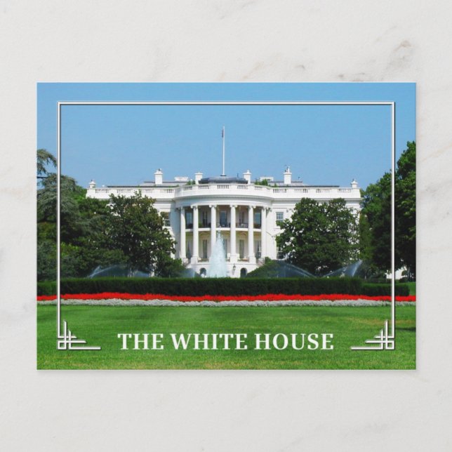 The White House, Washington, D.C. Vykort (Framsida)