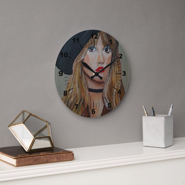 The White Witch Painting by Alfred Fox Stor Klocka (Kontor)