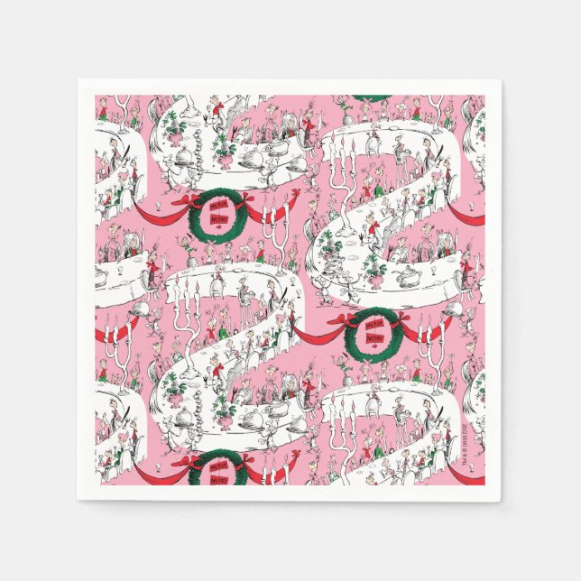 The Whos' Merry Christmas Feast Pappersservett (Framsidan)