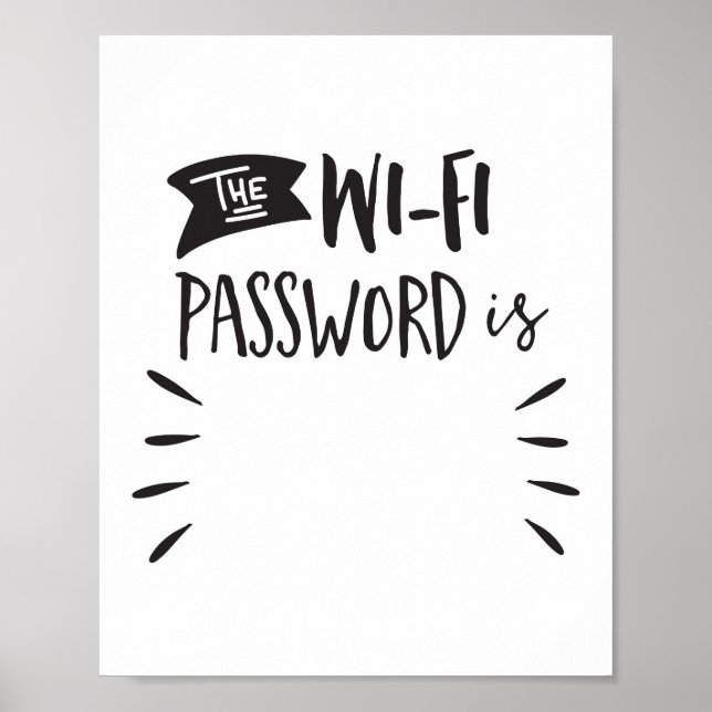 The Wi-Fi Password Is: Poster (Framsidan)
