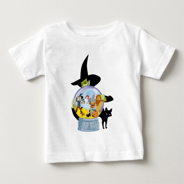 The Wicked Witch Kristallkula Halloween T Shirt (Framsida)