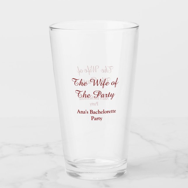 The wife of the party bachelorette party name date glaskopp (Framsida)