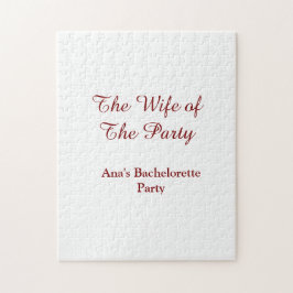 The wife of the party bachelorette party name date pussel