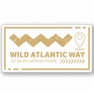 The Wild Atlantic Way Irlands kustresa Klistermärken
