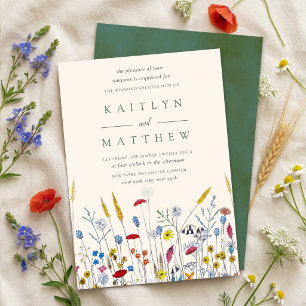 The Wildflower Meadow Wedding Suite - Inbjudningar