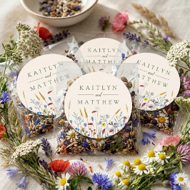 The Wildflower Meadow Wedding Suite - Runt Klistermärke