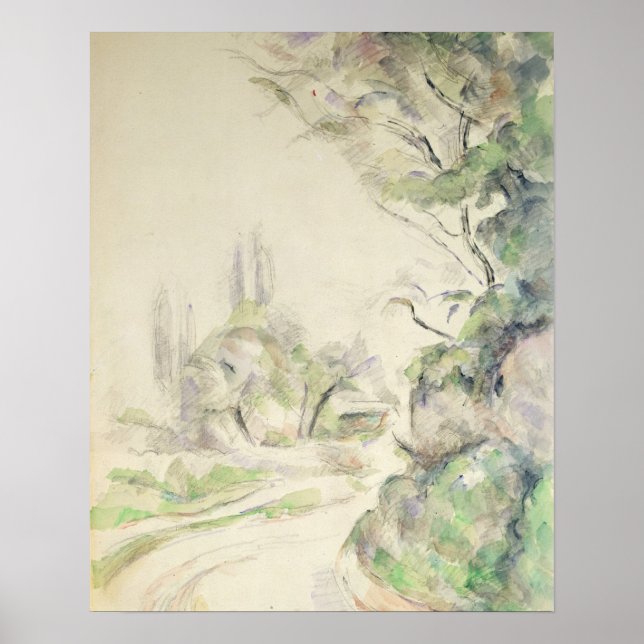 The Winding Road, c.1900-06 (w/c on papper) Poster (Framsidan)