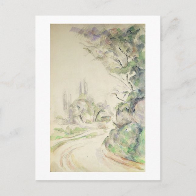 The Winding Road, c.1900-06 (w/c on papper) Vykort (Framsida)