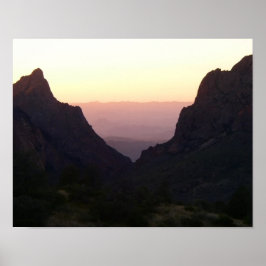 The Window vid sunset, Big Bend National Park, TX Poster
