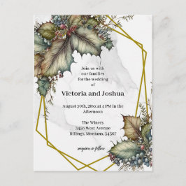 The Winery Wedding Invitation Vykort