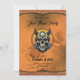 The winged skull.  inbjudningar