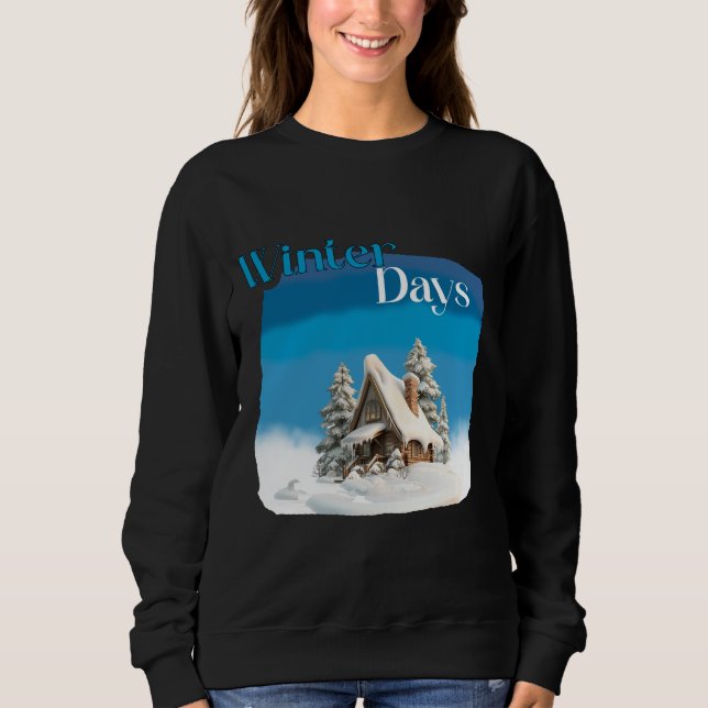 The Winter Days December Christmas  T Shirt (Framsida)