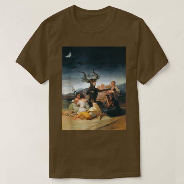 The Witches Sabbath Goya  T Shirt (Design framsida)