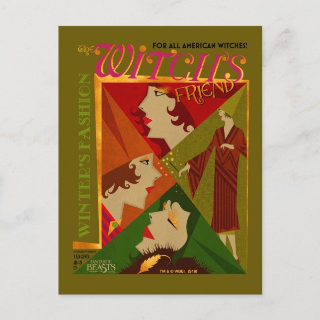 The Witch's Friend November Magazine Vykort (Framsida)