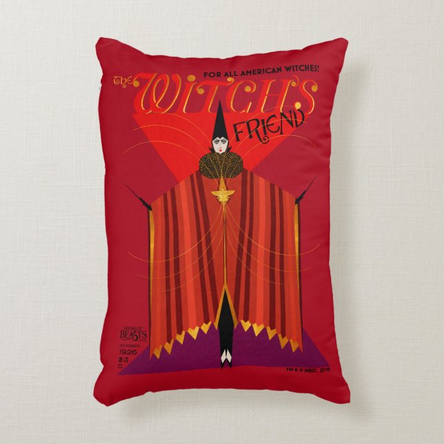The Witch's Friend oktober Magazine Prydnadskudde (Framsidan(Vertikal))