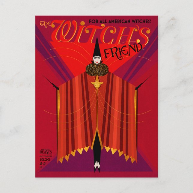 The Witch's Friend oktober Magazine Vykort (Framsida)
