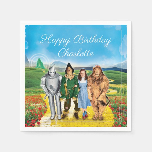 The Wizard of Oz™ Birthday Napkins Pappersservett (Framsidan)