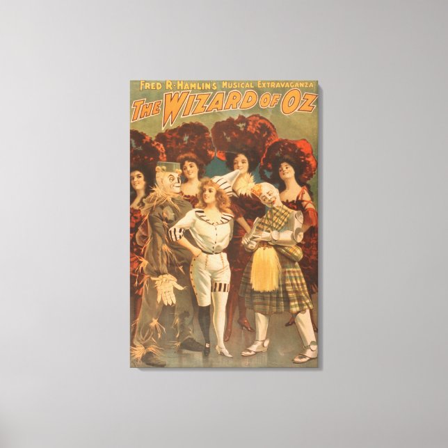 "The Wizard of Oz" Musical Theater Poster #1 Canvastryck (Framsida)