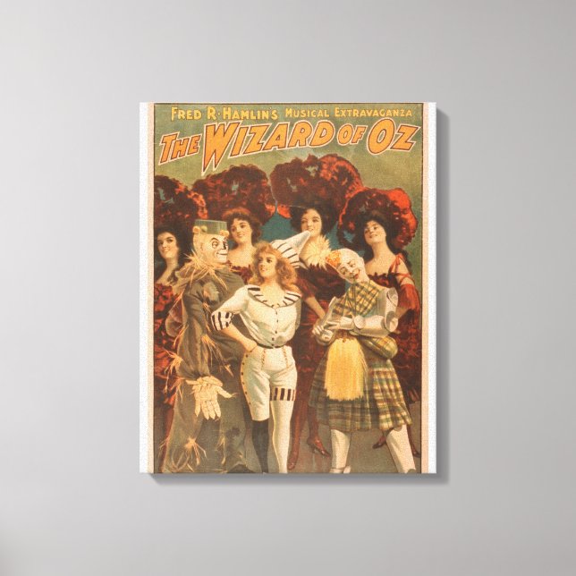"The Wizard of Oz" Musical Theater Poster #1 Canvastryck (Framsida)