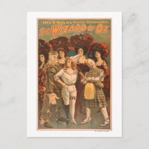 "The Wizard of Oz" Musical Theater Poster #1 Vykort