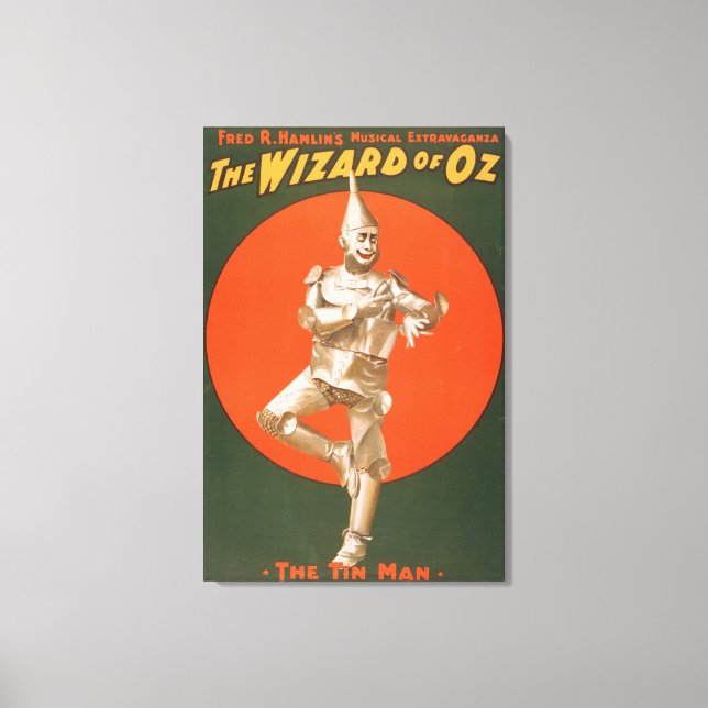 "The Wizard of Oz" Musical Theater Poster #2 Canvastryck (Framsida)