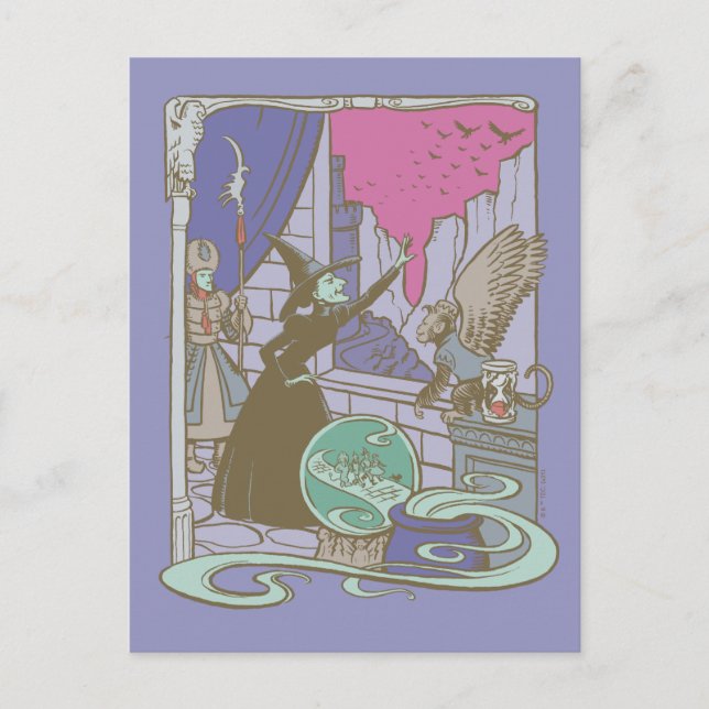 The Wizard Of Oz™ | Sagobok Elak Häxa™ Vykort (Framsida)