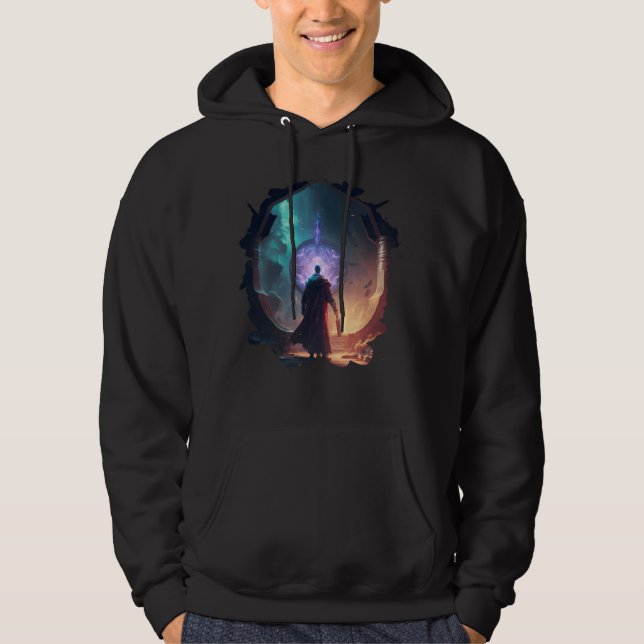The Wizard's Adventure The Mystical Portal Hoodie (Framsida)