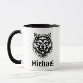 The Wolf Personalized Coffee Cup Mugg