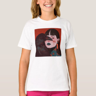 The woman and the crow t shirt