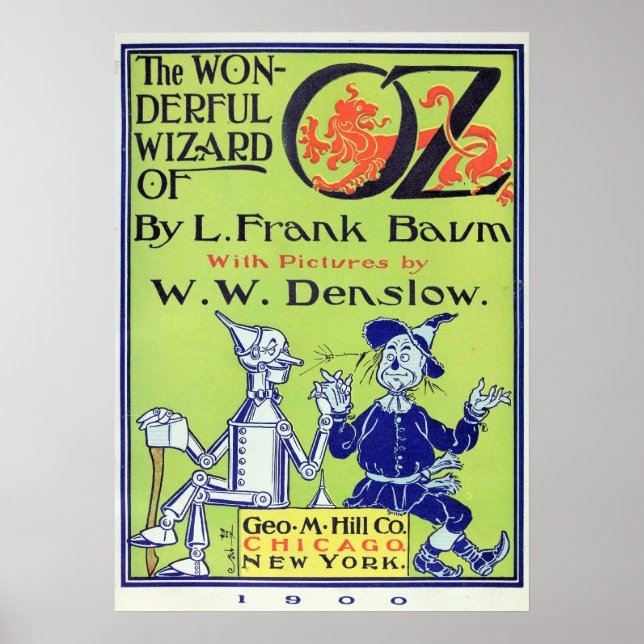 The Wonderful Wizard of Oz - 1900 Poster (Framsidan)