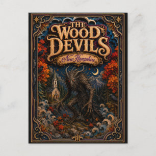 The Wood Devils New Hampshire Popcut Legends Vykort