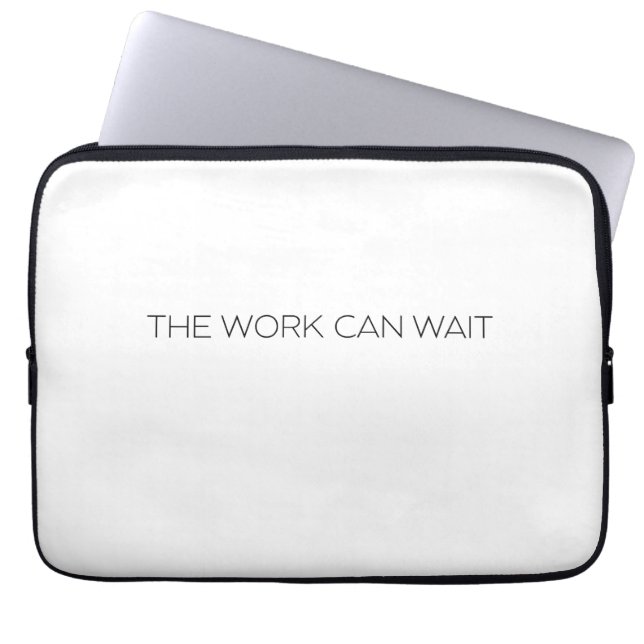 The Work Can Wait Minimalist Professional  Laptop Fodral (Framsidan)