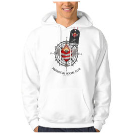 The WORK LOVE BALANCE Antisocial klubb Hoodie