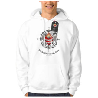 The WORK LOVE BALANCE Antisocial klubb Hoodie