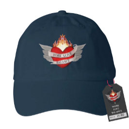 the WORK LOVE BALANCE red script lettering trucker Keps