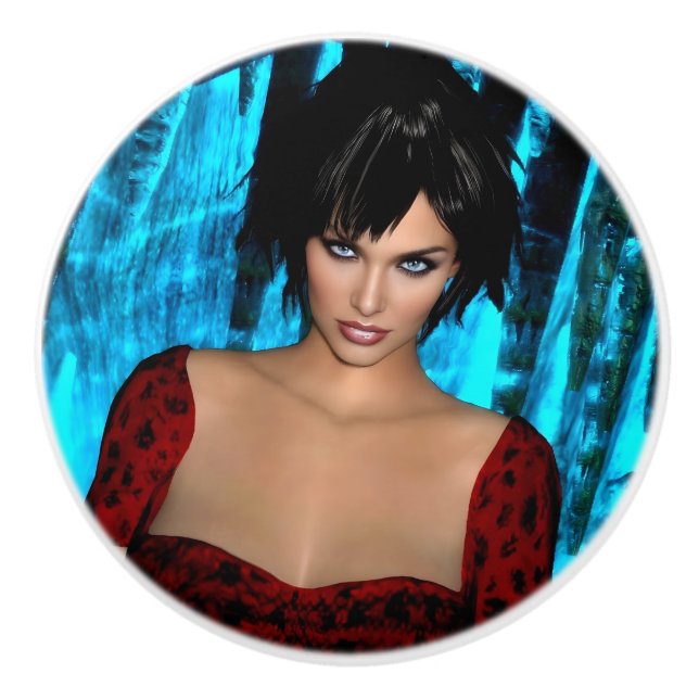 The World Behind the Eyes ceramic knob Knopp (Framsidan)